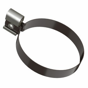 Хомут трубы металлический 140 мм ТехноНиколь Оптима 120/80 мм Ral 8019 темно-коричневый, шт