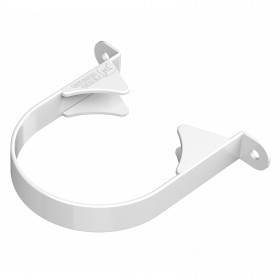 Хомут трубы ТехноНиколь Оптима 120/80 мм Ral 9003 белый, шт