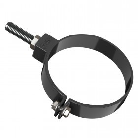 Хомут Трубы Универсальный с дюбелем L=140Мм ТехноНИКОЛЬ Черный