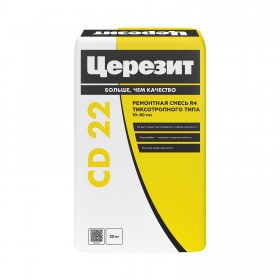 Ремонтная смесь для бетона Церезит CD 22 тиксотропного типа безусадочная 10-100 мм 25 кг, шт