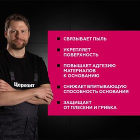 Грунтовка Церезит CT 17 PRO глубокого проникновения 1 л, шт