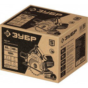 Пила циркулярная (дисковая) Зубр 1600 Вт ПД-65