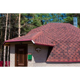 Гибкая черепица ТехноНиколь Shinglas Финская черепица Соната Красный, 3 м2/упак