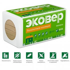 Минеральная вата Эковер Кровля Низ 85 кг/м3 1000х600х100 мм, 4 шт/упак