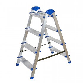 Стремянка алюминиевая двухсторонняя, 4 ступени, шт