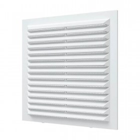 Решетка вентиляционная с сеткой 138х138 мм белая ERA А1313С, шт