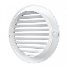 Решетка вентиляционная с фланцем 125 мм белая ERA A12RK, шт