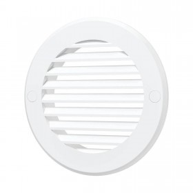 Решетка вентиляционная с фланцем 100 мм белая ERA A10RK, шт