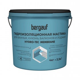 Гидроизоляционная мастика Bergauf Hydro-Tec Membrane 4 кг, шт