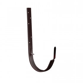 Крюк желоба Grand Line Optima 125/90 мм Ral 8017 шоколад фото